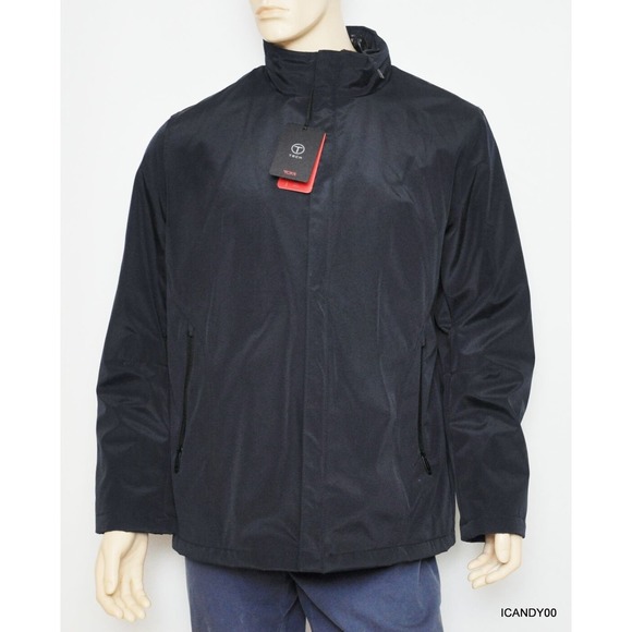 TUMI T-Tech Men's Bib Mictotech Bonded Hipster Jacket Coat Top Navy XL Nwt $250 - Picture 3 of 11